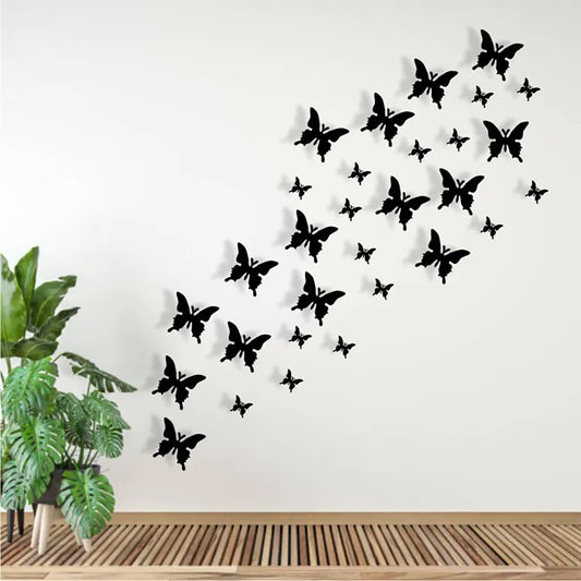 Pack of 30 Butterfly Beautifull wooden wall Decoration