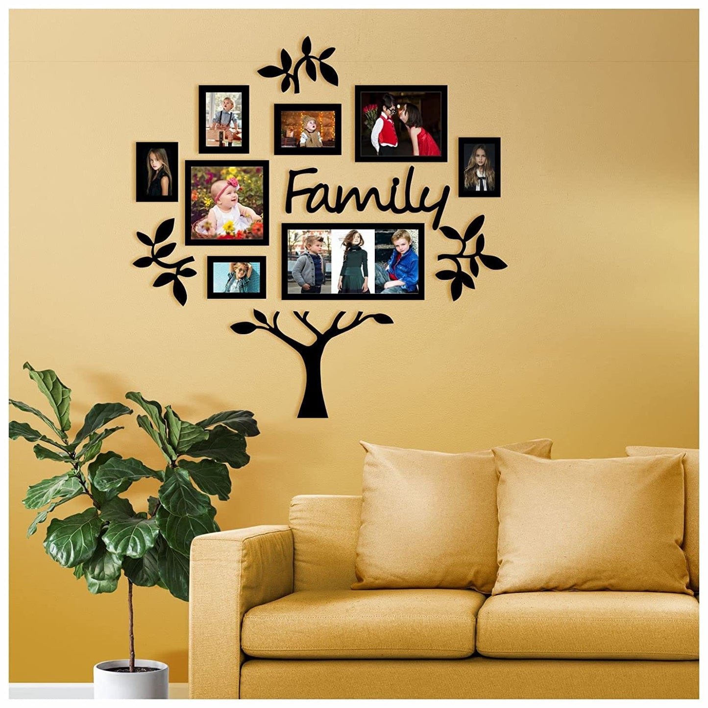 Family Tree with photo frame 3d Wooden Wall Decoration