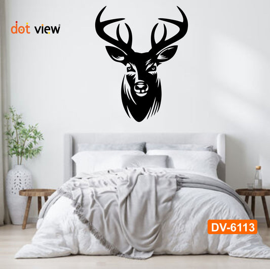 3D Deer Head Wooden Wall Decor - Elegant Home and Office Decoration