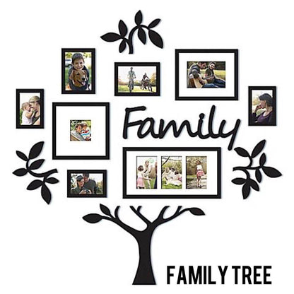 Family Tree with photo frame 3d Wooden Wall Decoration